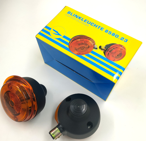 Paar Blinkleuchten, vordere - rund - 8580.23 - Lichtaustritt: Orange