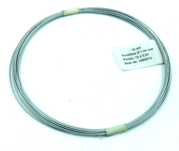 10 Meter Bowdenzuginnenkabel 1,0mm (GP 0,75EUR/m)
