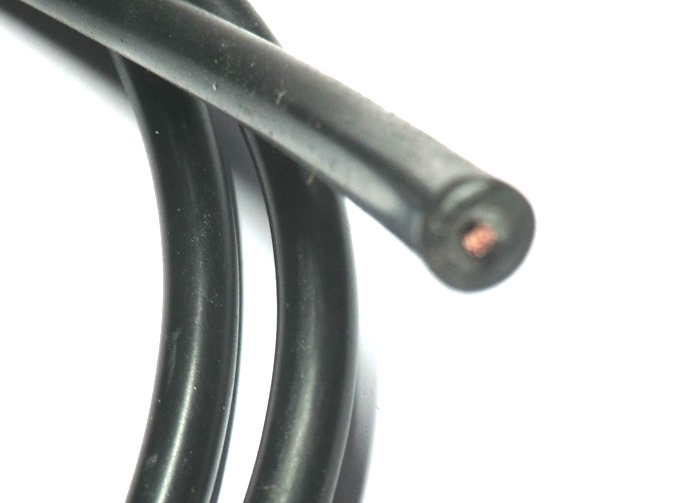 Zündkabel schwarz, 7mm Durchmesser, 1 Meter